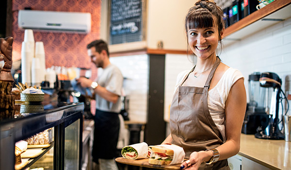 Cafe worker