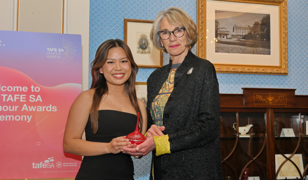 Sofina Le with The Right Honourable The Lord Mayor of Adelaide Dr Jane Lomax-Smith AM