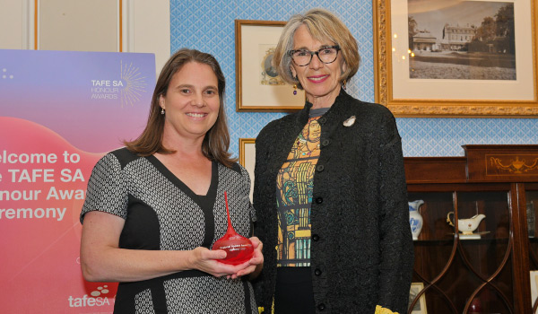 Vanessa Leigh with The Right Honourable The Lord Mayor of Adelaide Dr Jane Lomax-Smith AM