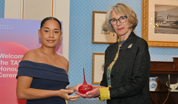 Zoe Freda Kopp with The Right Honourable The Lord Mayor of Adelaide Dr Jane Lomax-Smith AM